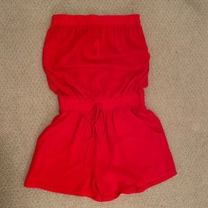 Red/Orange Romper w/ pockets